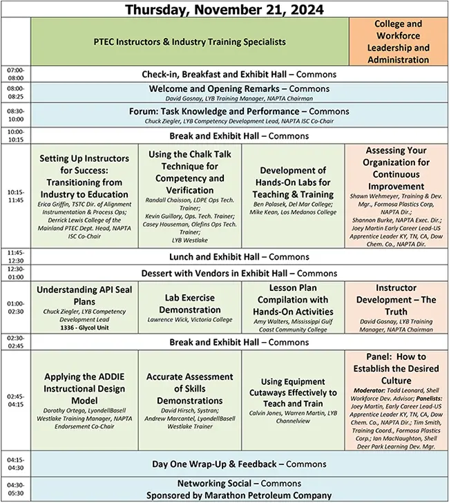 ISC Day 1 Agenda